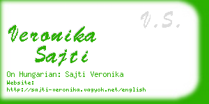 veronika sajti business card